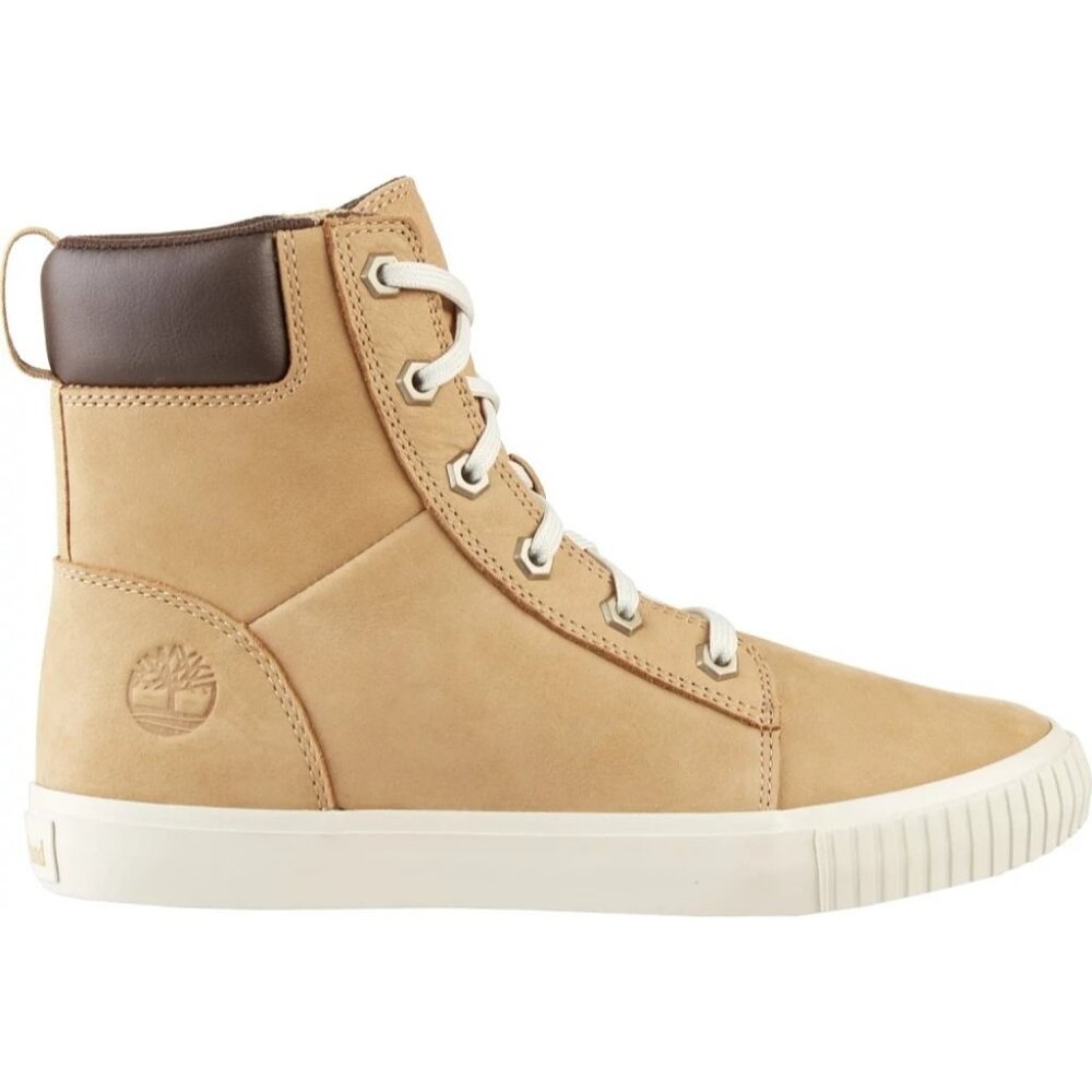Timberland Skyla Womens Tan Nubuck High Top Sneakers Boots Size 7 Leather 7942